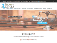 Tablet Screenshot of onesourcesolicitors.com